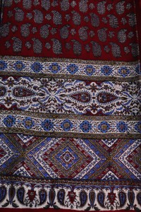 Obrus z Isfahanu czerwony środek ≈ 160x240cm