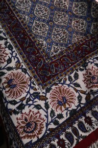 Obrus z Isfahanu mozaika niebieska  100x200cm