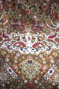 Obrus Termeh 100x100 beżowy
