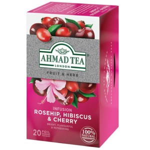 Herbata Ahmad "Rosehip, Hibiscus, Cherry" 20t