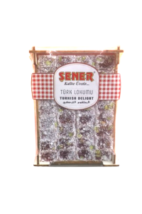 Lokum turecki z granatem i pistacjami 200g