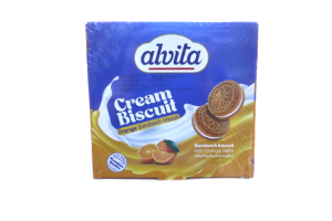 Ciasteczka z kremem pomarańczowym Alvita 260g