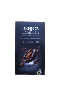 Daktyle z migdałami w czekoladzie 70% gorzka 250g 