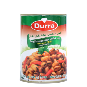 Foul Medammes - Gotowany bób z chilli Durra 400g