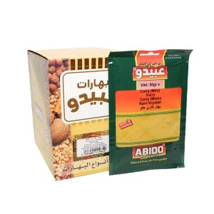 Curry łagodne (mild) 50g Abido 